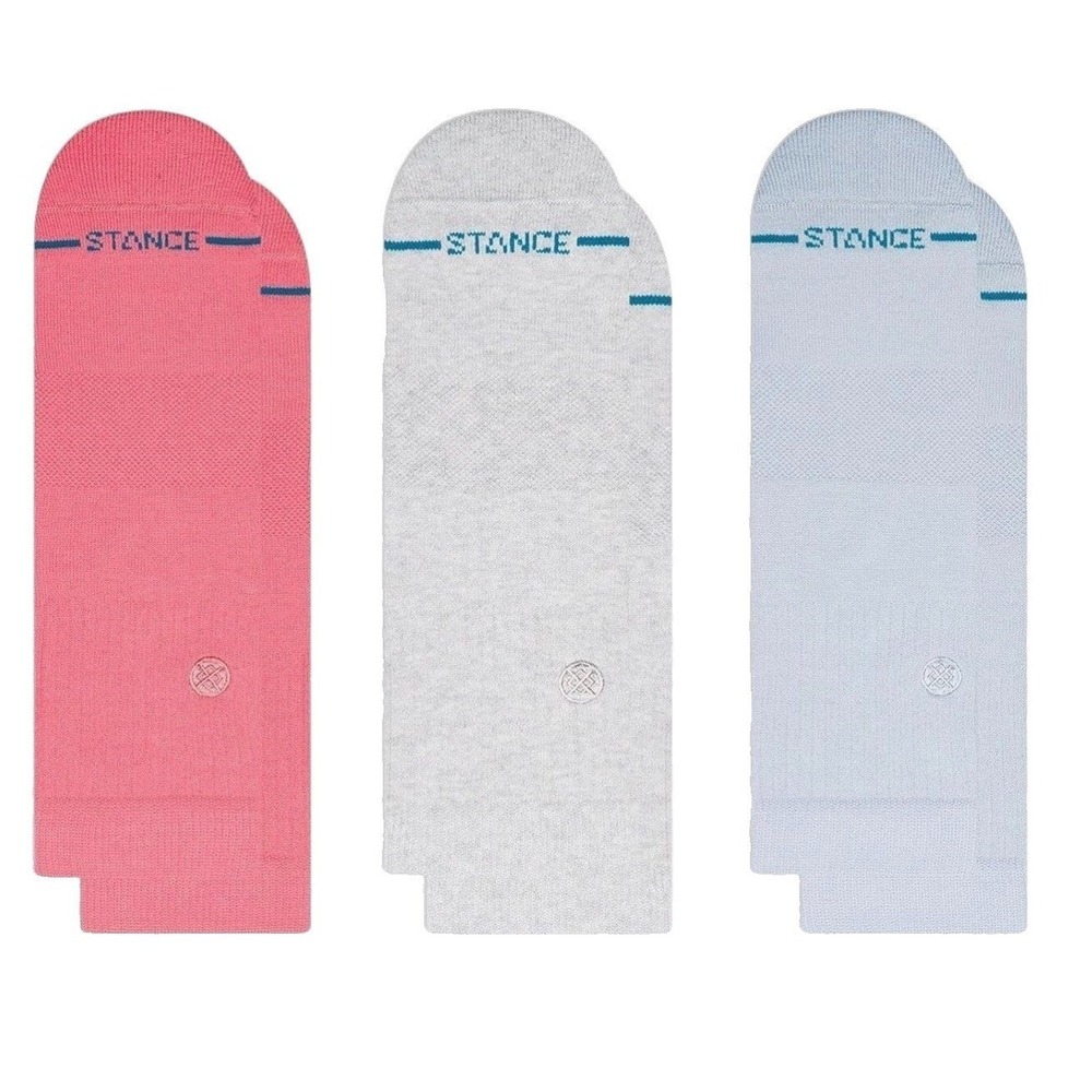Stance Women's Icon Quater Pack Periwinkle Size Medium 8-10.5 New
